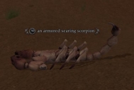 an armored searing scorpion
